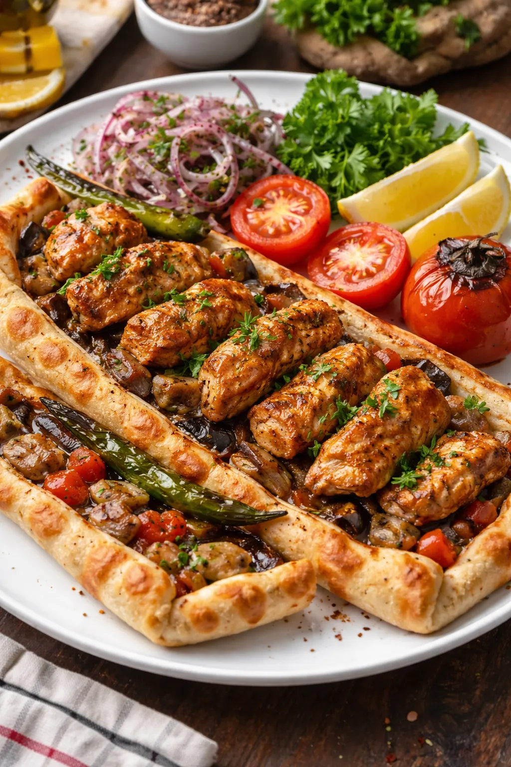 KÖZ PATLICANLI PİDELİ  TAVUK 1.5