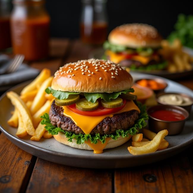 EV YAPIMI  CHEESEBURGER