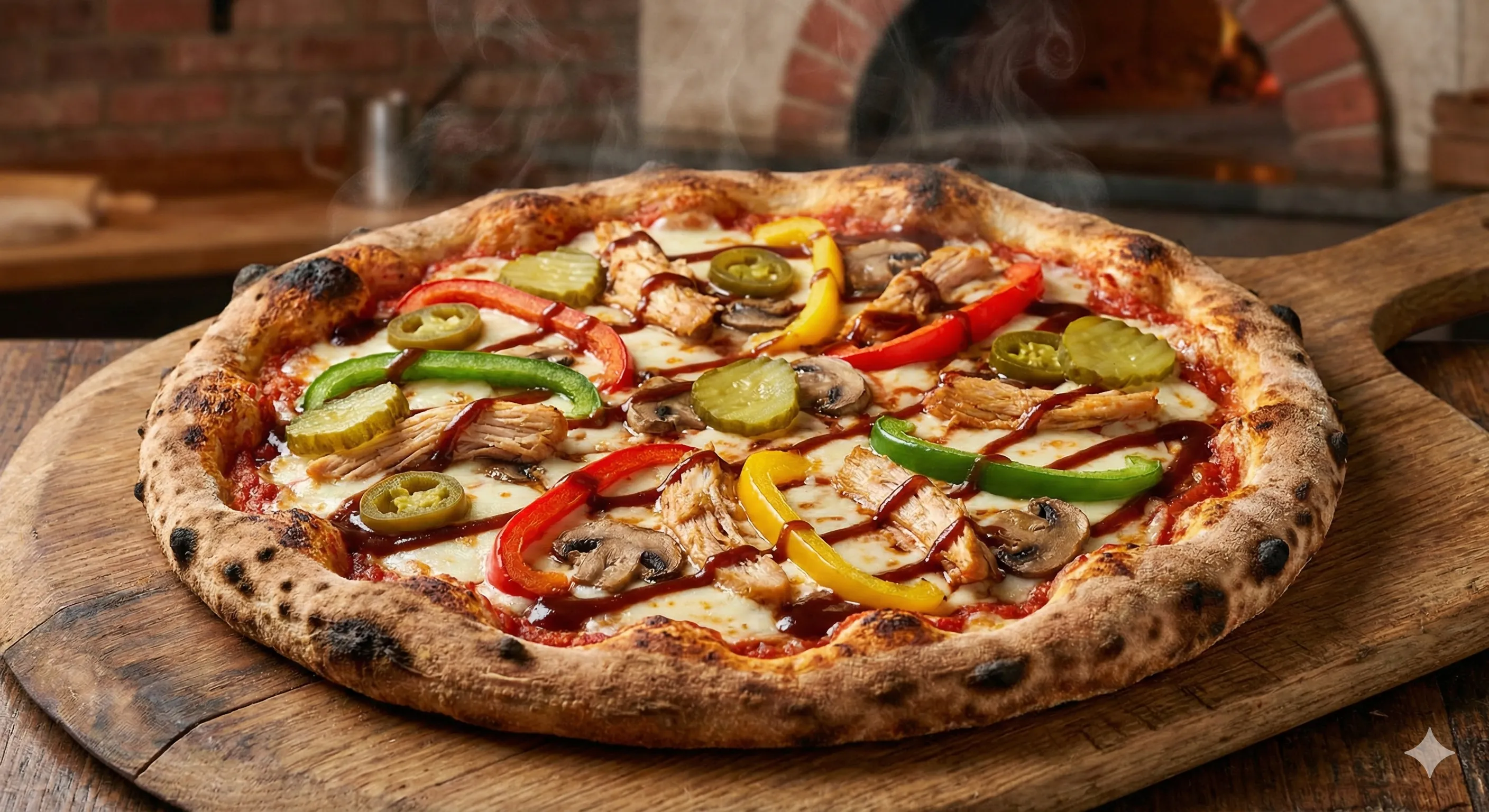 TAVUKLU CAFEDE PARİS PİZZA  (orta boy)