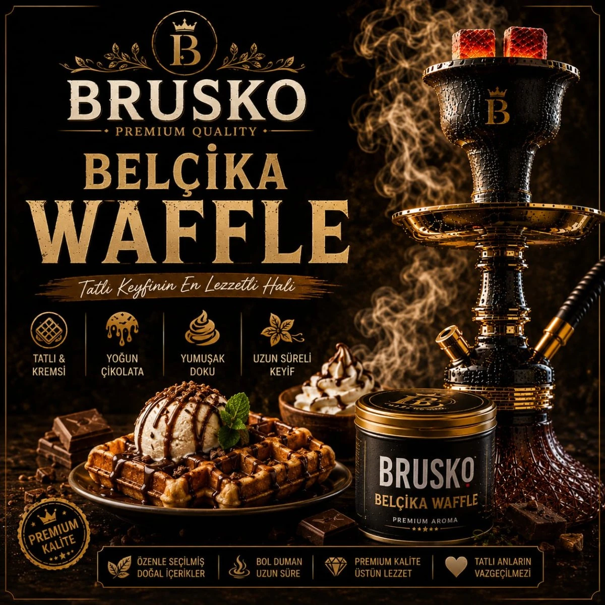 BELÇİKA WAFFLE MEYVELİ