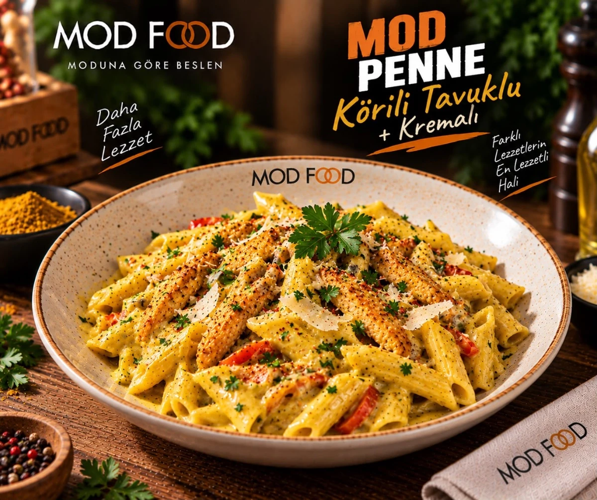 MOD PENNE KÖRİLİ TAVUKLU+KREMALI