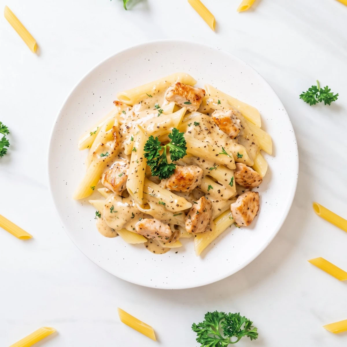 PENNE (KREMALI KÖRİ SOSLU)