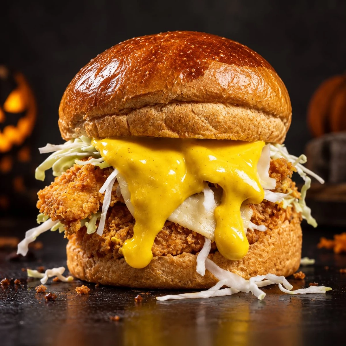 Pumpkin Cinnamon Cream Chicken (HALLOWEN BOO)